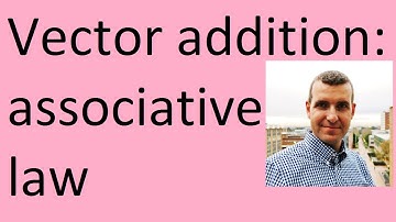 Associative law for vector addition