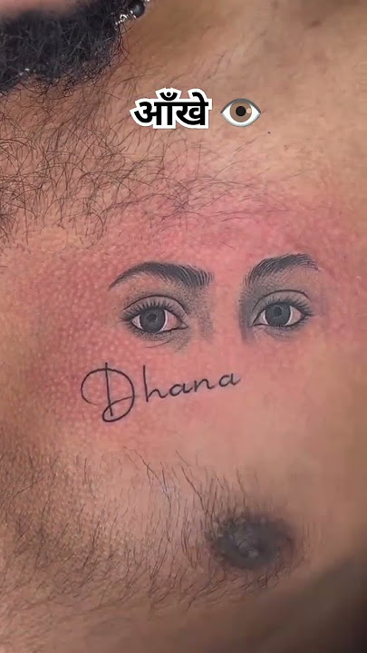 आँखे Tattoo video new #youtubeshorts #tattoo #newtattoo #trending #aankhe #viral #shorts