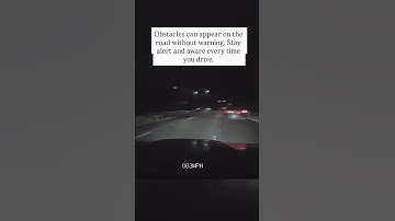 Obstacles can appear in the road without warning... ⚠️