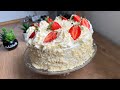 Gteau fort blanche  fraisier chantilly mascarpone