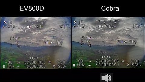 Skyzone Cobra X VS Ev800d, range test COMPARISON