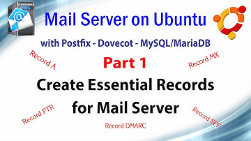 Mail Server on Ubuntu with Postfix Dovecot MariaDB - P1 - Create Essential Records for Mail Server
