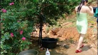 #mandi handu tipis