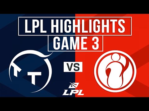 TT vs IG Highlights Game 3 | LPL 2025 Split 2 | ThunderTalk Gaming vs Invictus Gaming
