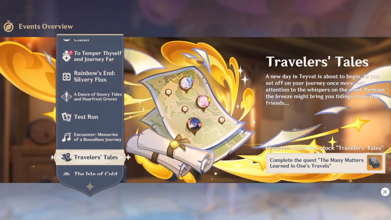 Travelers' Tales All Anecdotes W/Timestamps 6.0 || Genshin Impact