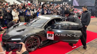 NSXGT エンジン始動 in大阪オートメッセ2024 【SUPER GT】