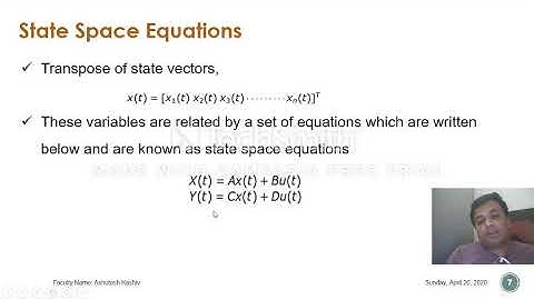 01_State Space Analysis of control system in hindi