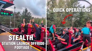Quick Operations on Stealth !  |  Stealth Thorpe park Station Launch Footage 