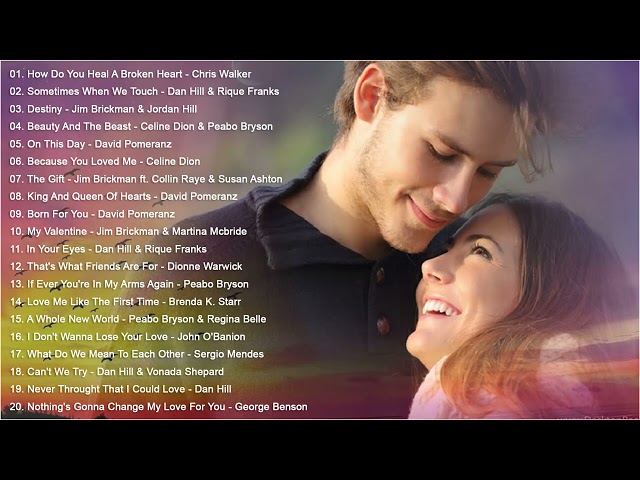 Chris Walker, Jim Brickman, David Pomeranz, Celine Dion, Mandy Moore - Greatest Love Songs class=