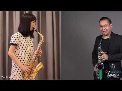 Memories \u0026 Canon Saxophone duet by Yuri - KruNab