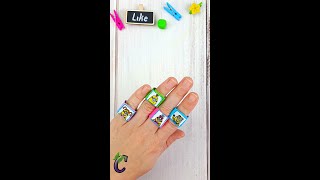DIY - How to make a paper RING without glue | origami ring | #shorts