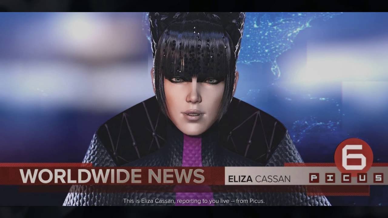 Deus Ex Mankind Divided System Rift - Eliza Cassan "Blade Break In" News Report Credits Cutscene