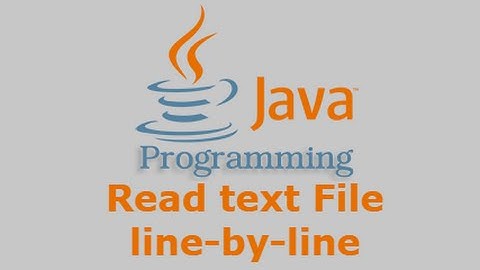 Java Tutorial - Read text File line by line