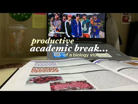 study vlog: biology student’s academic break productive days (full of study timelapse!) 🌟