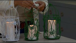 Improvements Tiered Metal Lanterns - Set of 2