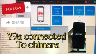|| HUAWEI Y9a FRL-L22 || CONNECTED SUCCESSFULLY CHIMERA || #asadjaved #vickymobiles