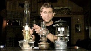 Pressure Gas Coleman vs  Oil Lamp vs Aladdin Oil Lamp