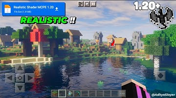 Realistic Shader For Minecraft PE - 1.20 😍 | Render Dragon [ 100% Working in MCPE ]