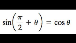 Show The Trig Identity Sin Pi 2 Theta Cos Theta Youtube Show The Trig Identity Sin Pi 2 Theta Cos Theta Youtube