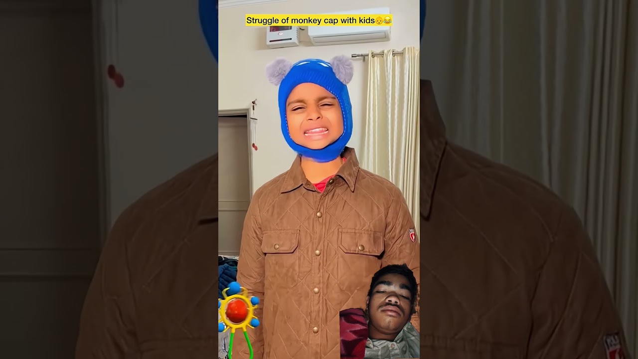 “Monkey Cap vs Kids 😂🔥 | Winter Wear Struggle You Can’t Stop Laughing At!” 