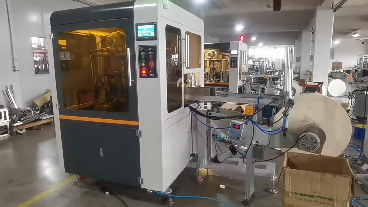 single piece paper lid machine