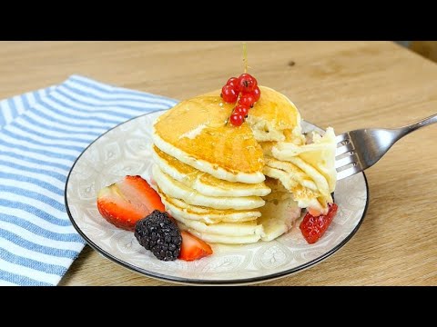 Video: Pancakes Con Acqua E Latte Con Ripieno (ricetta Semplice) - Una Ricetta Passo Dopo Passo Con Una Foto