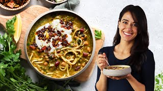 High protein antiinflammatory noodle soup (aush reshteh) ‍