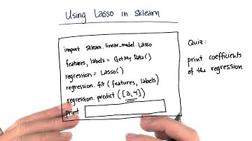 Lasso Coefficients Quiz - Intro to Machine Learning