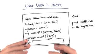 Lasso Coefficients Quiz - Intro to Machine Learning