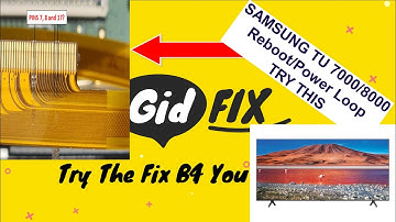 Fix Samsung TV Boot-loop, Power Cycle, Rebooting Issues. TU7000/8000 Series. UN58TU7000F Tape Fix.