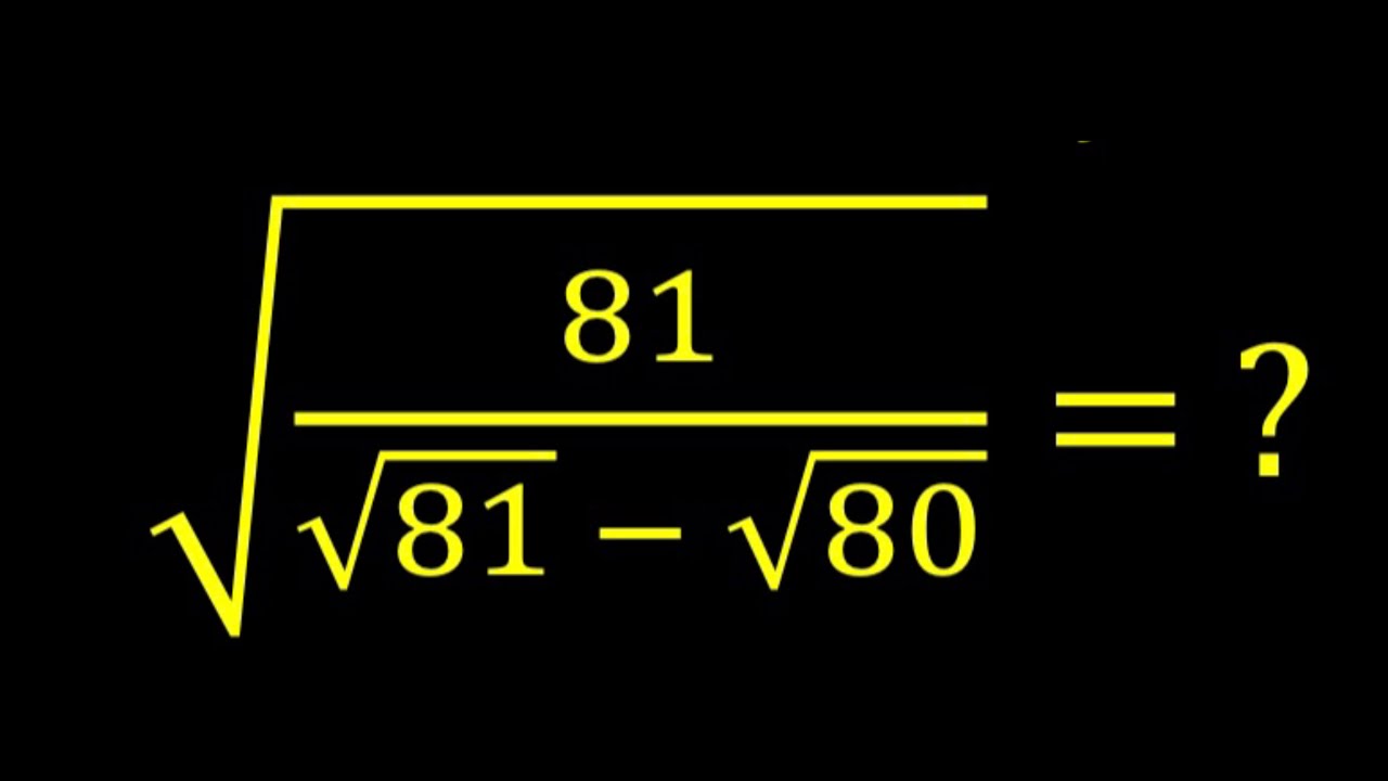 Impossible Square Roots Impossible Math Challenge | 99% Can't Solve This Square Root Trick ...