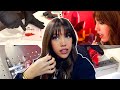 CUTTING TRENDY BANGS & CUSTOM LIPSTICK AT BITE LIP LAB! 😨 | Kenzie Scarlett