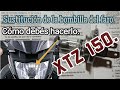 Cómo realizar la Correcta sustitución de la bombilla del faro o farola, en la motocicleta Xtz 150.