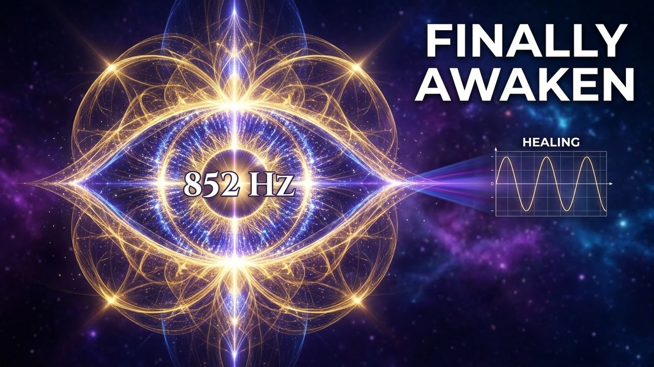 852Hz Healing Frequency| Third Eye Activation | Intuition Frequency | Solfeggio Spiritual Awakening