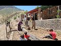 Life in the village  babak the father of the family is building a vegetable garden  rurallife