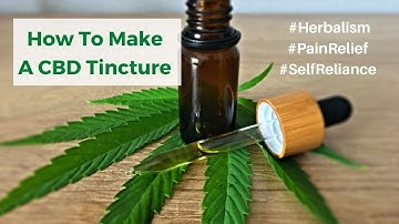 How To Make CBD Tincture For Pain and Inflammation | How To Decarb CBD  Hemp Plant
