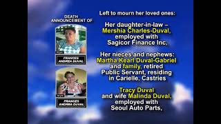 Frances Andrea Duval ~ Long Obituary