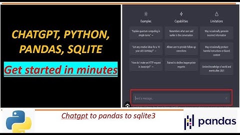 From Beginner to Pro: Discover the Art of Writing Pandas Python and SQLite Tables with ChatGPT
