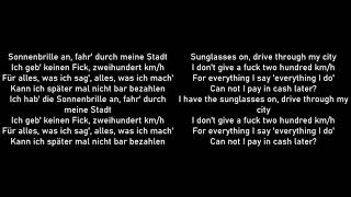 Apache 207 - 200 km/h prod. by Stickle | Lyrics Deutsch-English Resimi