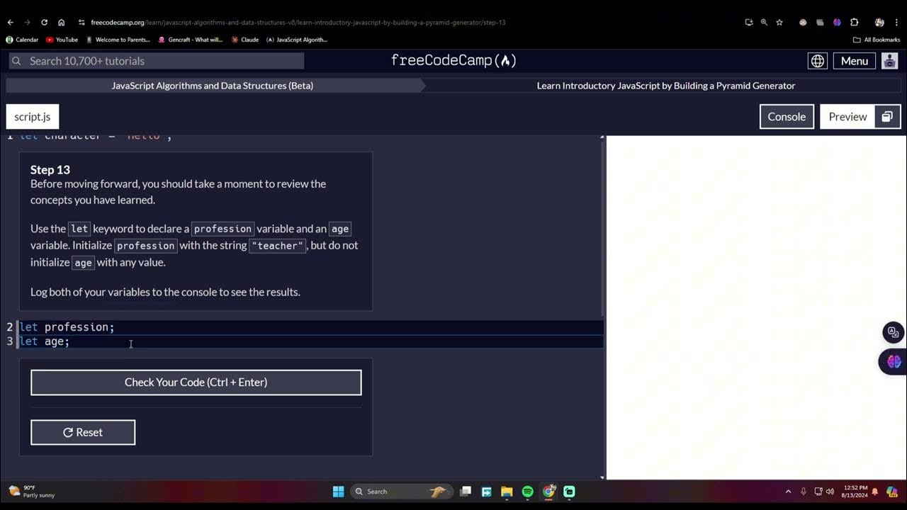 Building a Pyramid Generator Javascript 13 - YouTube