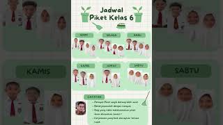 Jadwal piket kelas 6 TA2023/2024 SDN 3 Labuan Jadwal piket kelas 6 TA2023/2024 SDN 3 Labuan