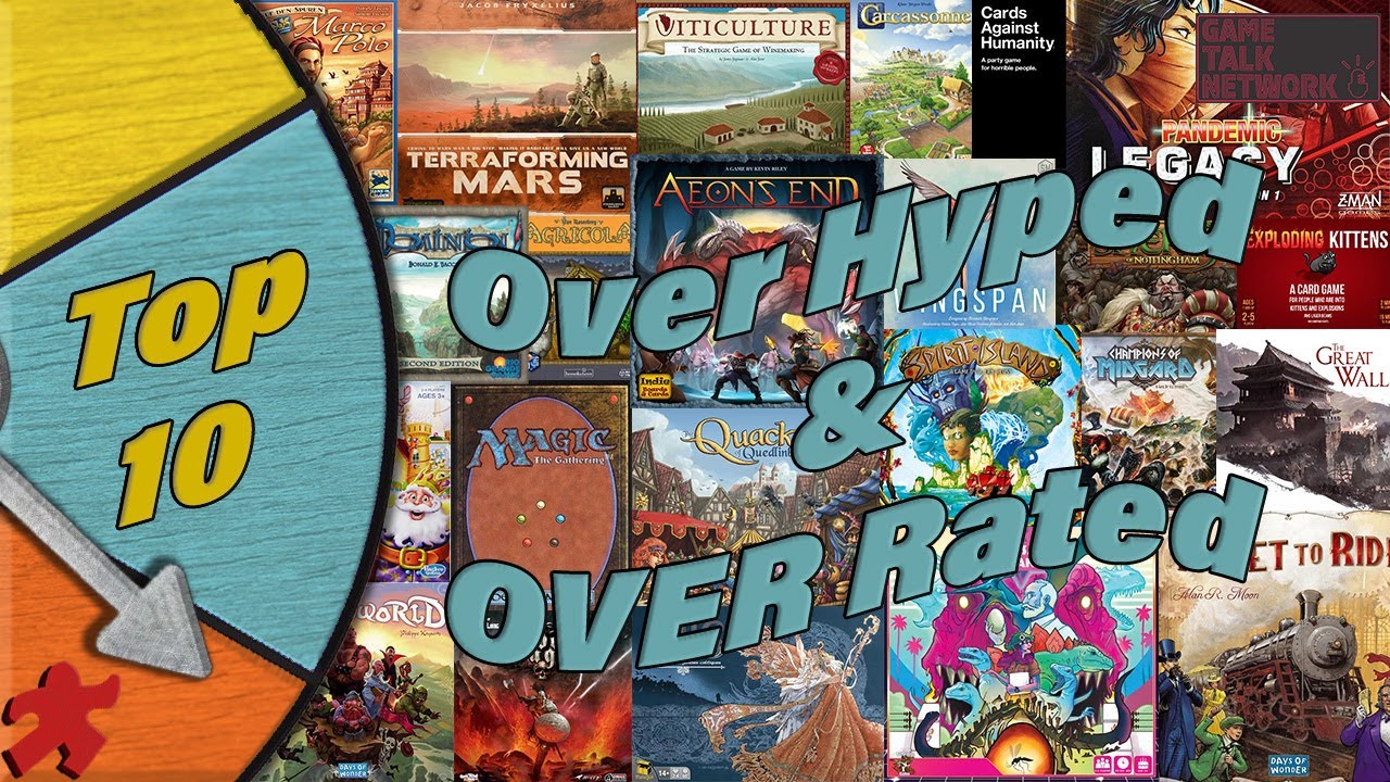 Our Top Ten Overrated / Overhyped Board Games