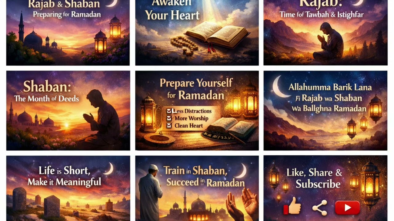 Road to Ramadan 2026 🌙 | Rajab & Shaban Preparation Guide