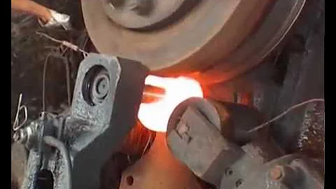 Hot forging ring rolling machine for rings