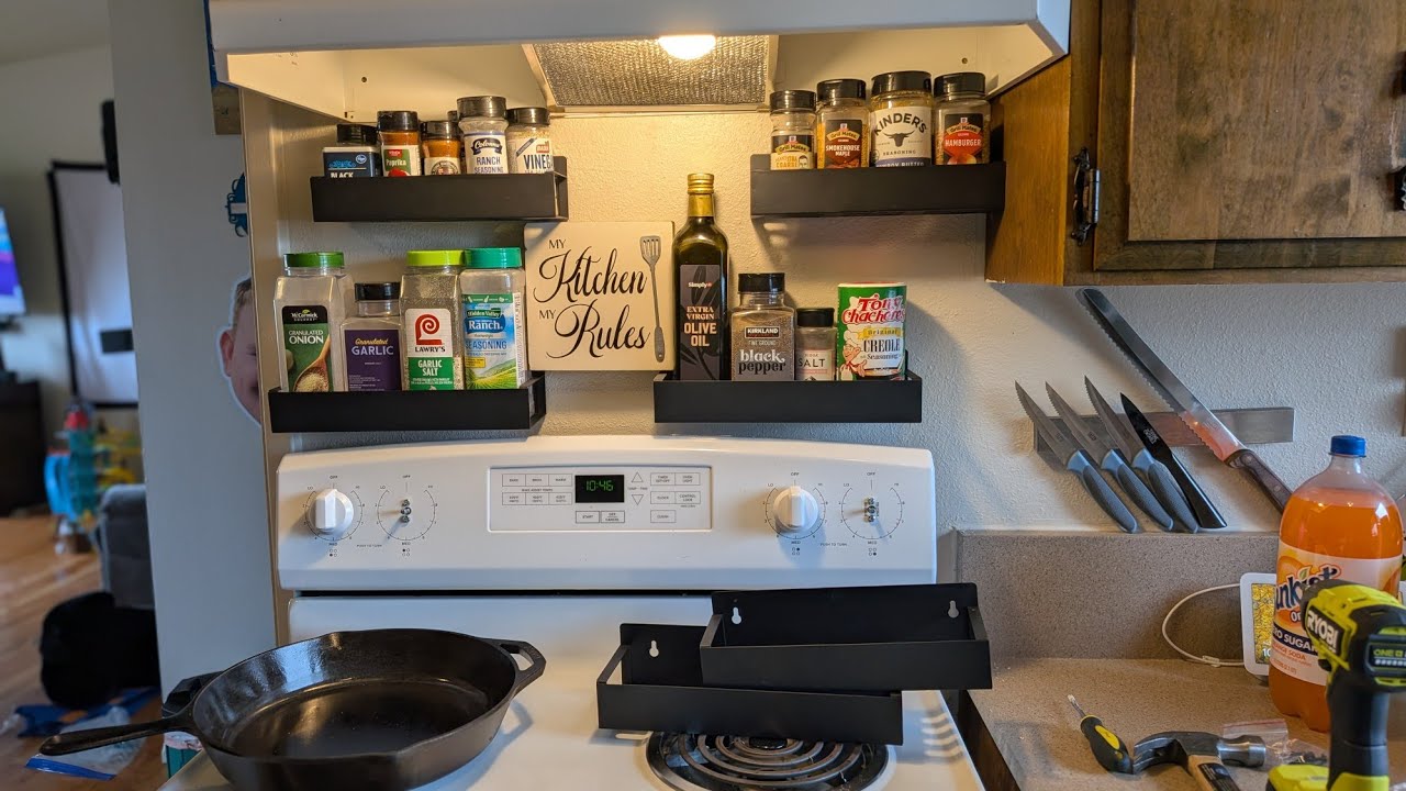 Magnetic Spice Rack Organizer for Fridge Seasoning Organizer for Kitchen storage Smrcad