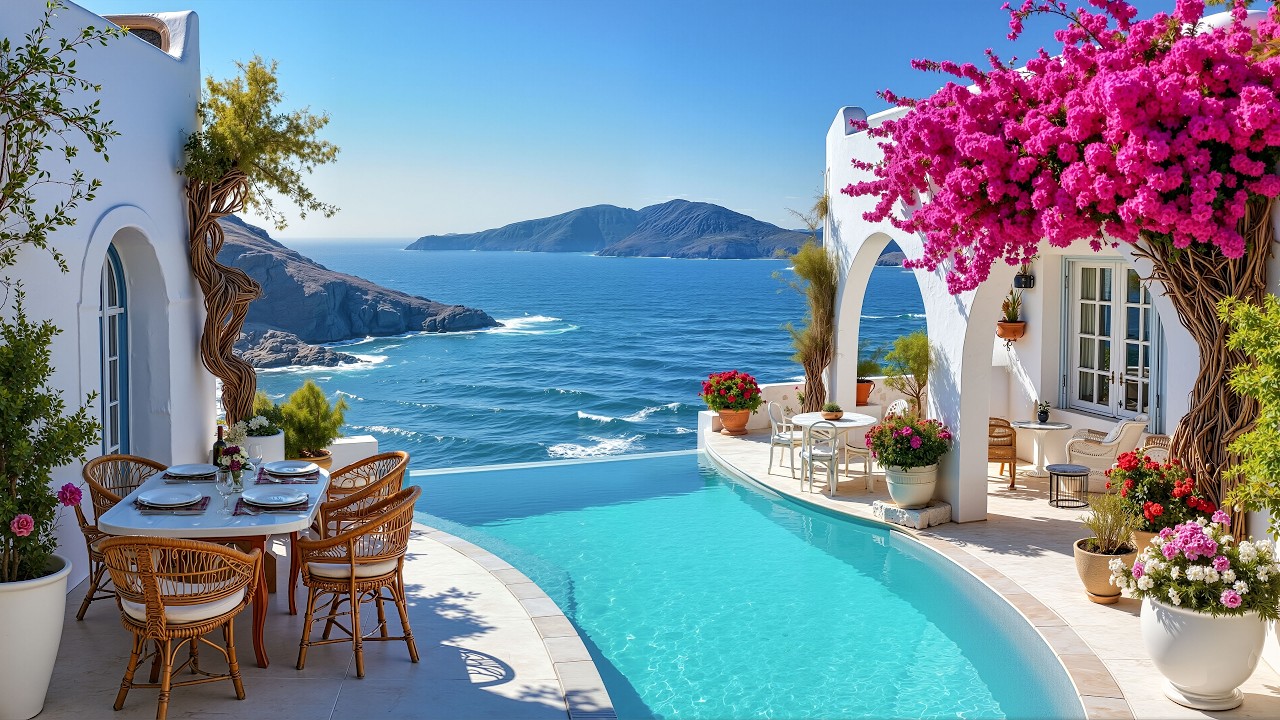 Sun-Drenched Mediterranean Bossa Nova 🌞 Calm & Relaxing Jazz