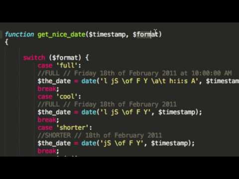 Build an online shop with Codeigniter - part 23: times and dates
