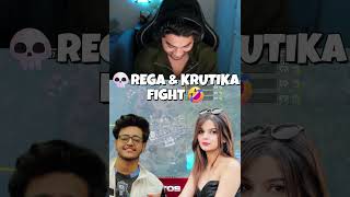 REGA &amp; KRUTIKA FIGHT 😂🔥 | #rega #krutikaplays #soulviper #bgmi #shorts
