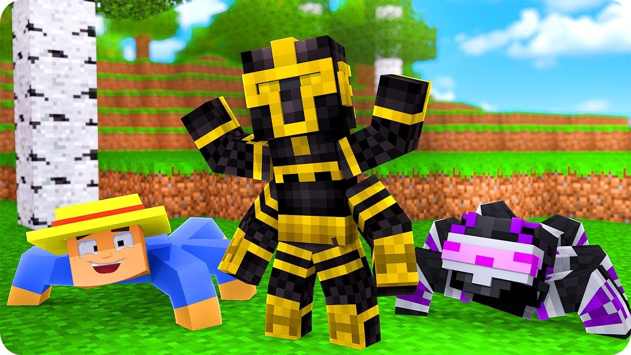 NOS CONVERTIMOS EN ARAÑAS EN MINECRAFT 😱 - YouTube