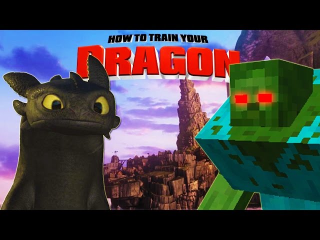 Minecraft - HOW TO TRAIN YOUR DRAGON 2 MOD - Night Fury Vs Mutant